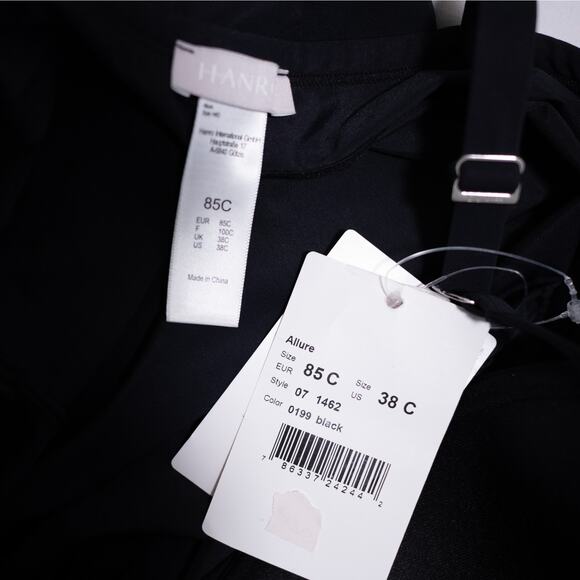 Hanro Allure Bra Camisole Top Black Padded Underwire Shapewear Shaping 38C NWT - Picture 6 of 7